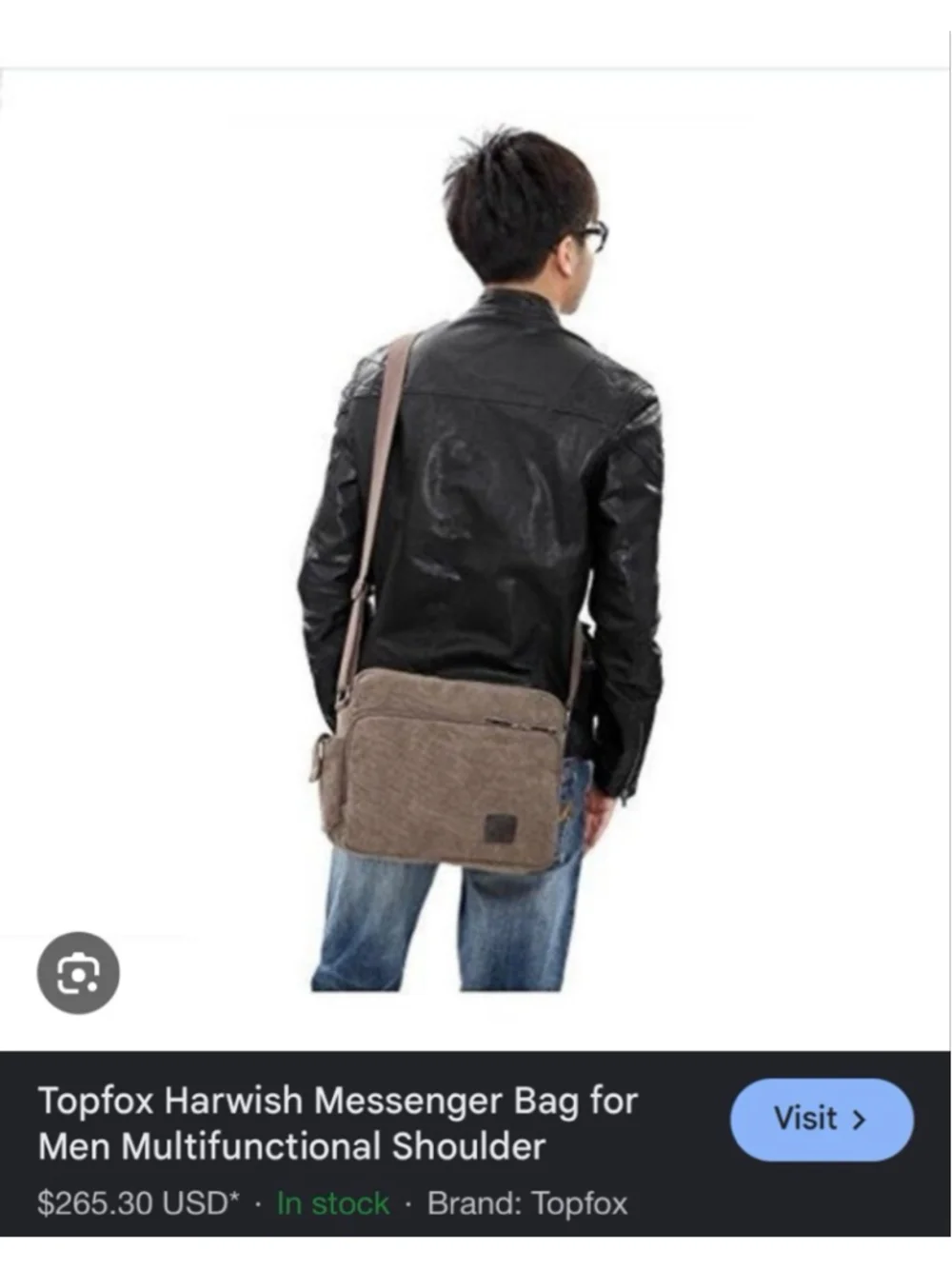 Topfox Mens Multifunction Canvas Messenger Handbag Outdoor Sports Over Shoulder